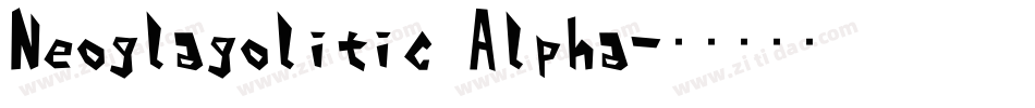 Neoglagolitic Alpha字体转换